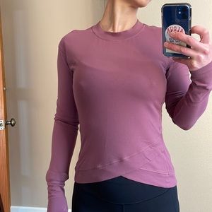 Lululemon dusty rose long sleeve top XS